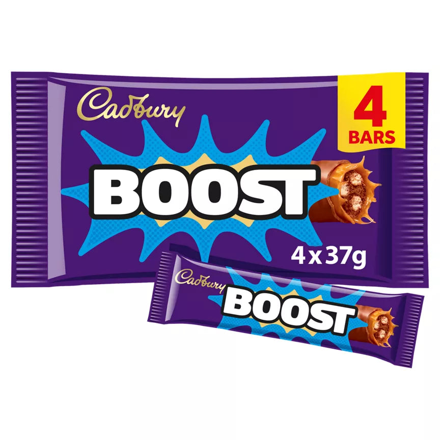 Cadbury Boost 4 Bars 126g Chocolate Multipacks Cadbury