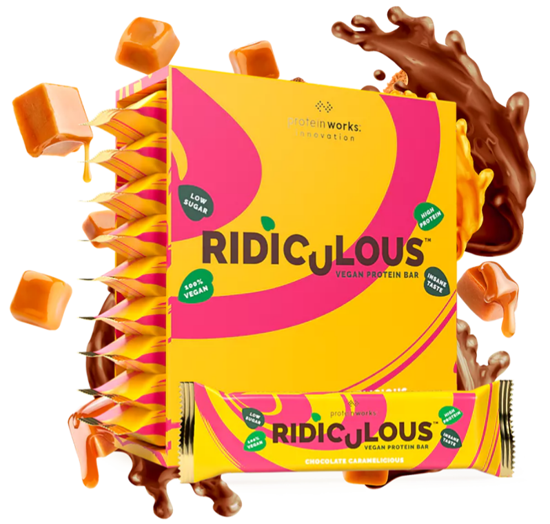 Ridiculous Vegan Protein Bar (9 pack) Food & Snacks Protein Works Chocolate Biscuit Crunch