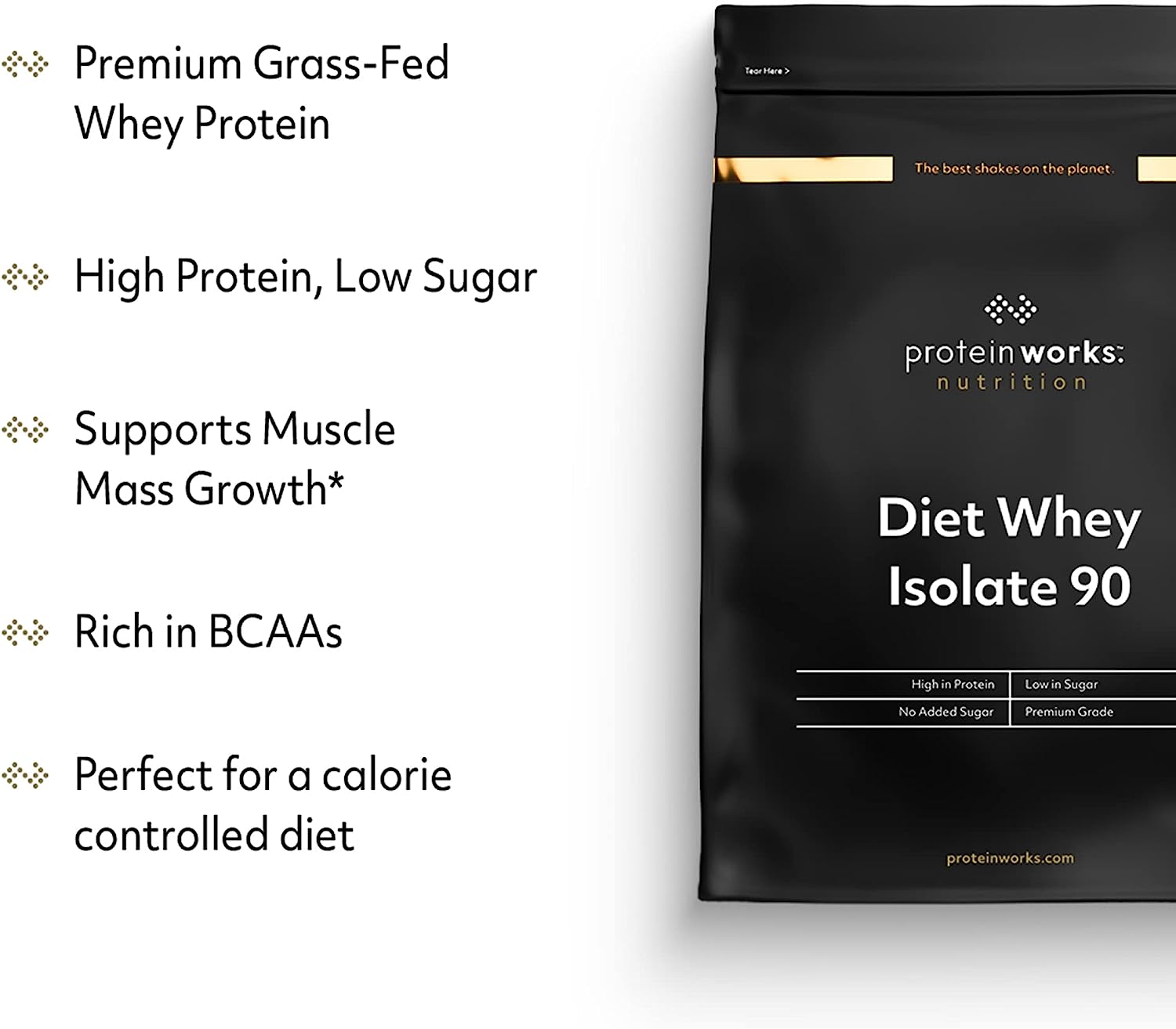 Diet Whey Protein Isolate 90 Protein Shake Protein Works