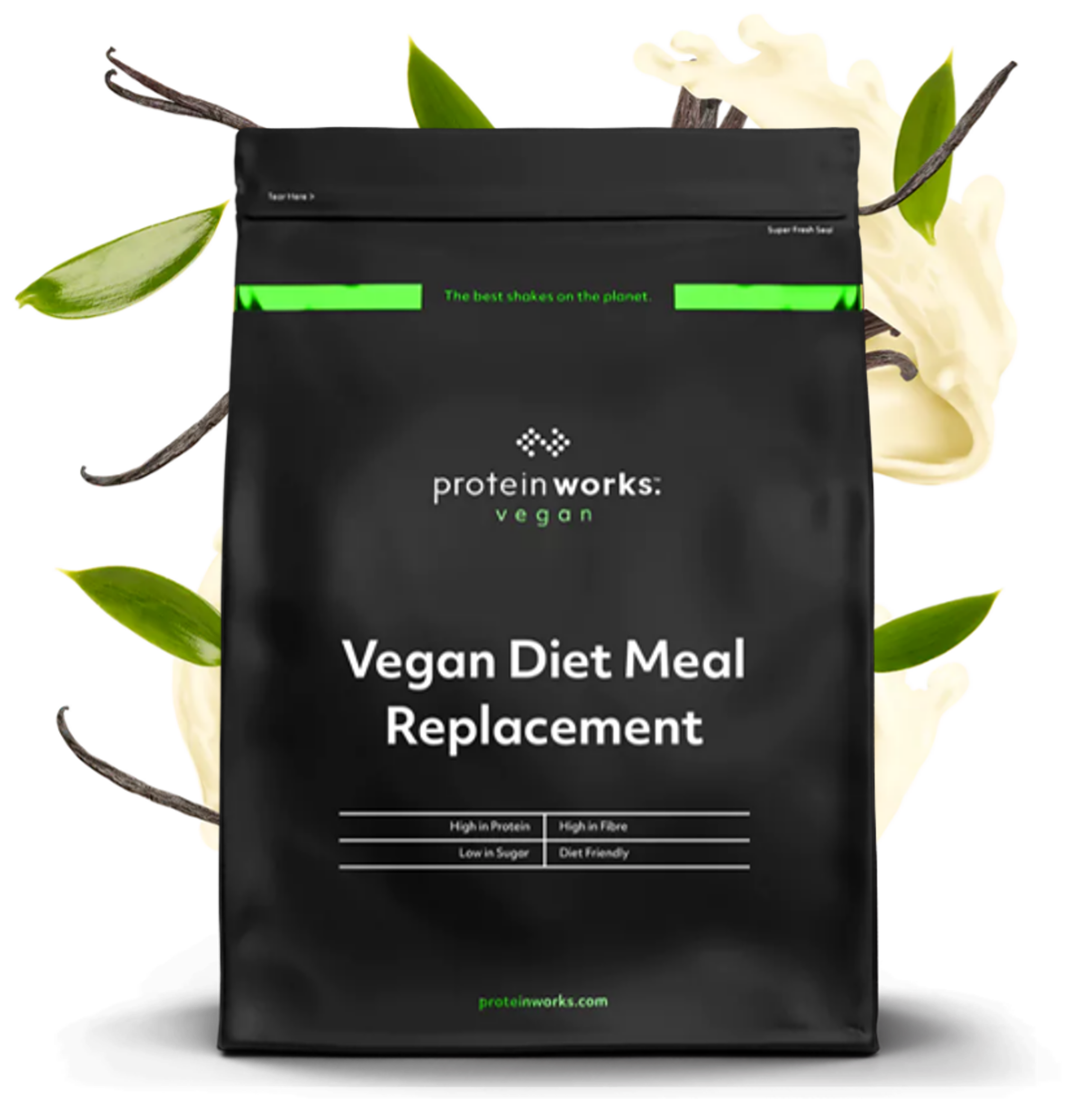 Vegan Diet Meal Replacement Meal Replacement Shakes Protein Works Vanilla Creme 500g (9 Meals)