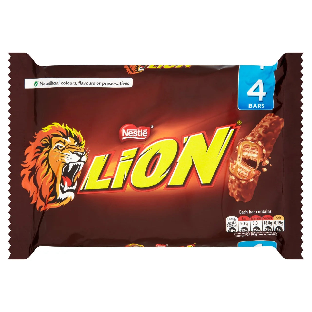 Nestle Lion Bar 4 pack Chocolate Multipacks Cadbury