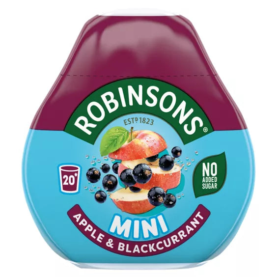 Robinsons Mini Apple & Blackcurrant On-The-Go Squash 66ml Fruit Squash Robinsons