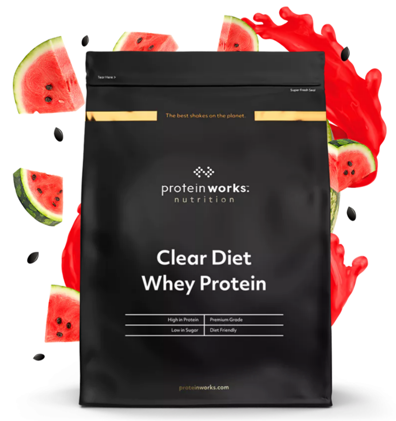 Clear Diet Whey Protein Clear Protein Shakes Protein Works Watermelon Breeze 500g (20 Shakes)