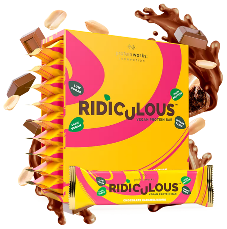 Ridiculous Vegan Protein Bar (9 pack) Food & Snacks Protein Works Wild Chocolate Peanut