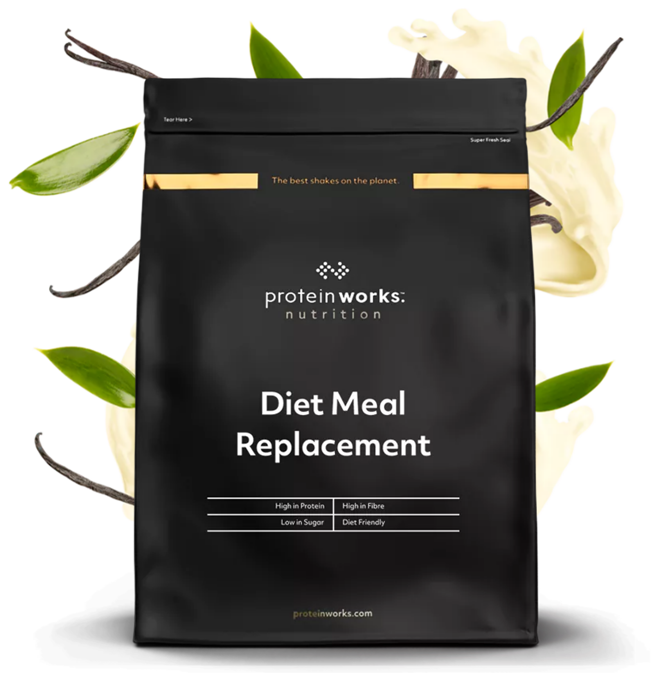 Diet Meal Replacement Meal Replacement Shakes Protein Works Vanilla Creme 500g (7 Meals)