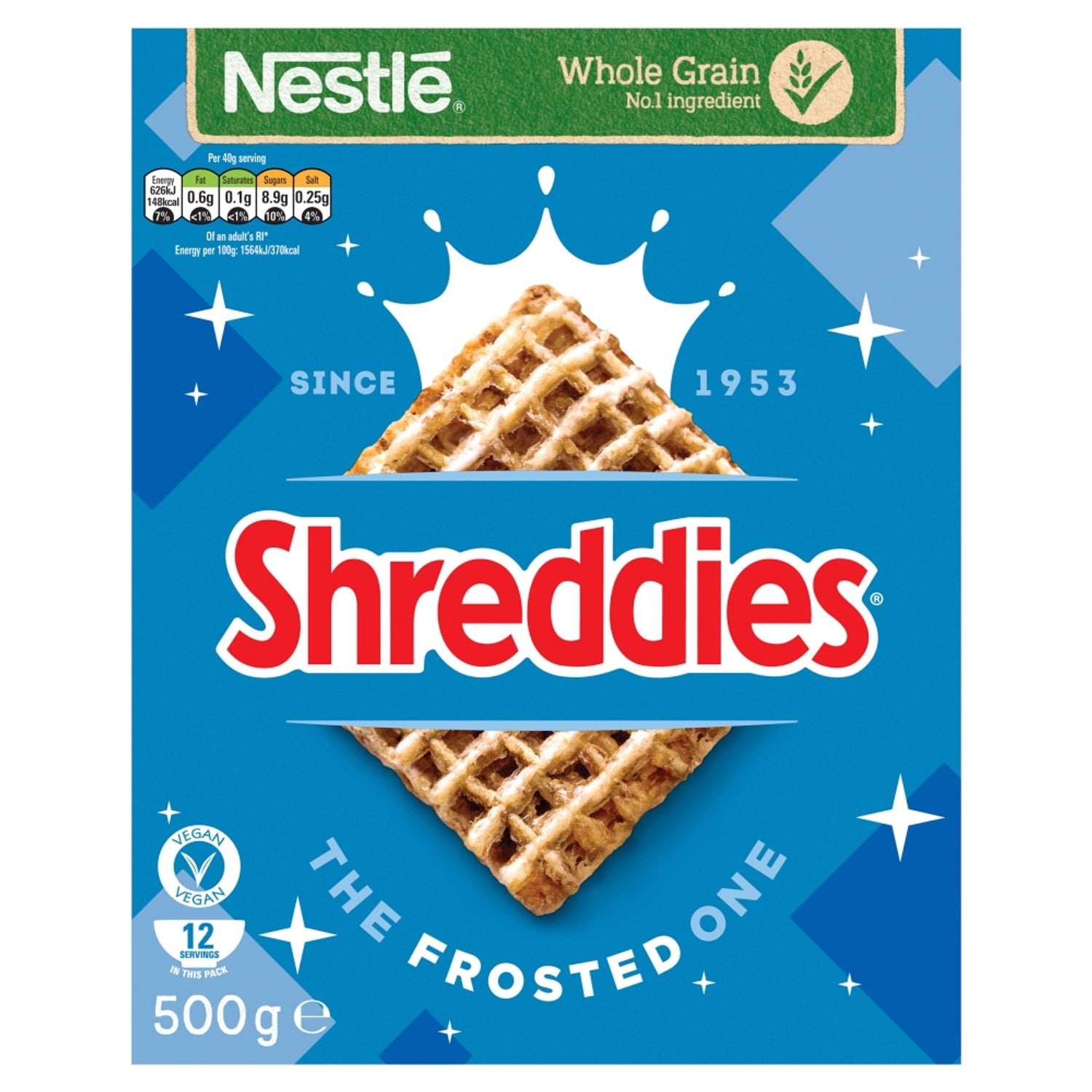 Shreddies Frosted Cereal 500g Adult Cereals Nestle