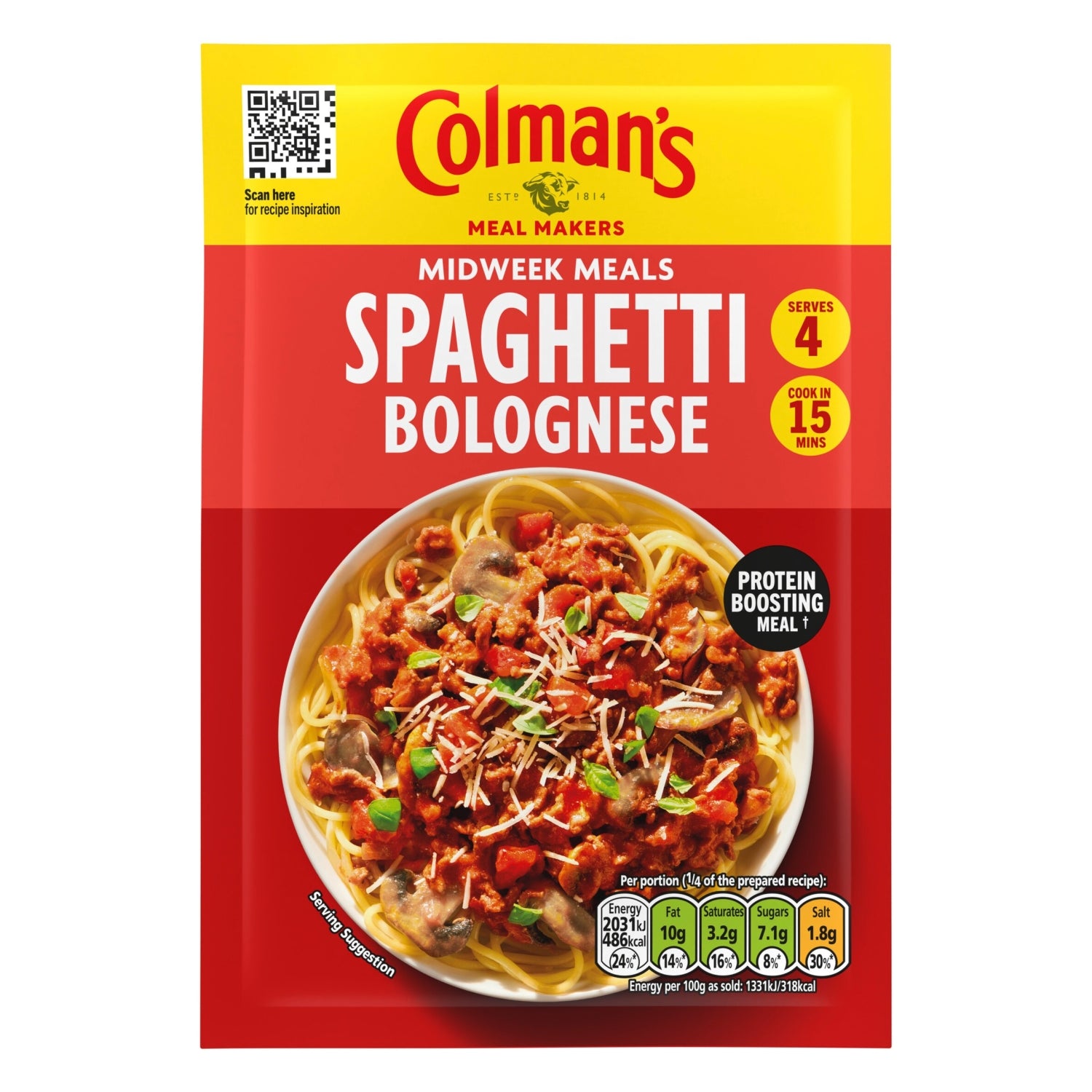 Colman`s Spaghetti Bolognese 44g Dry Gravy Granules Bisto