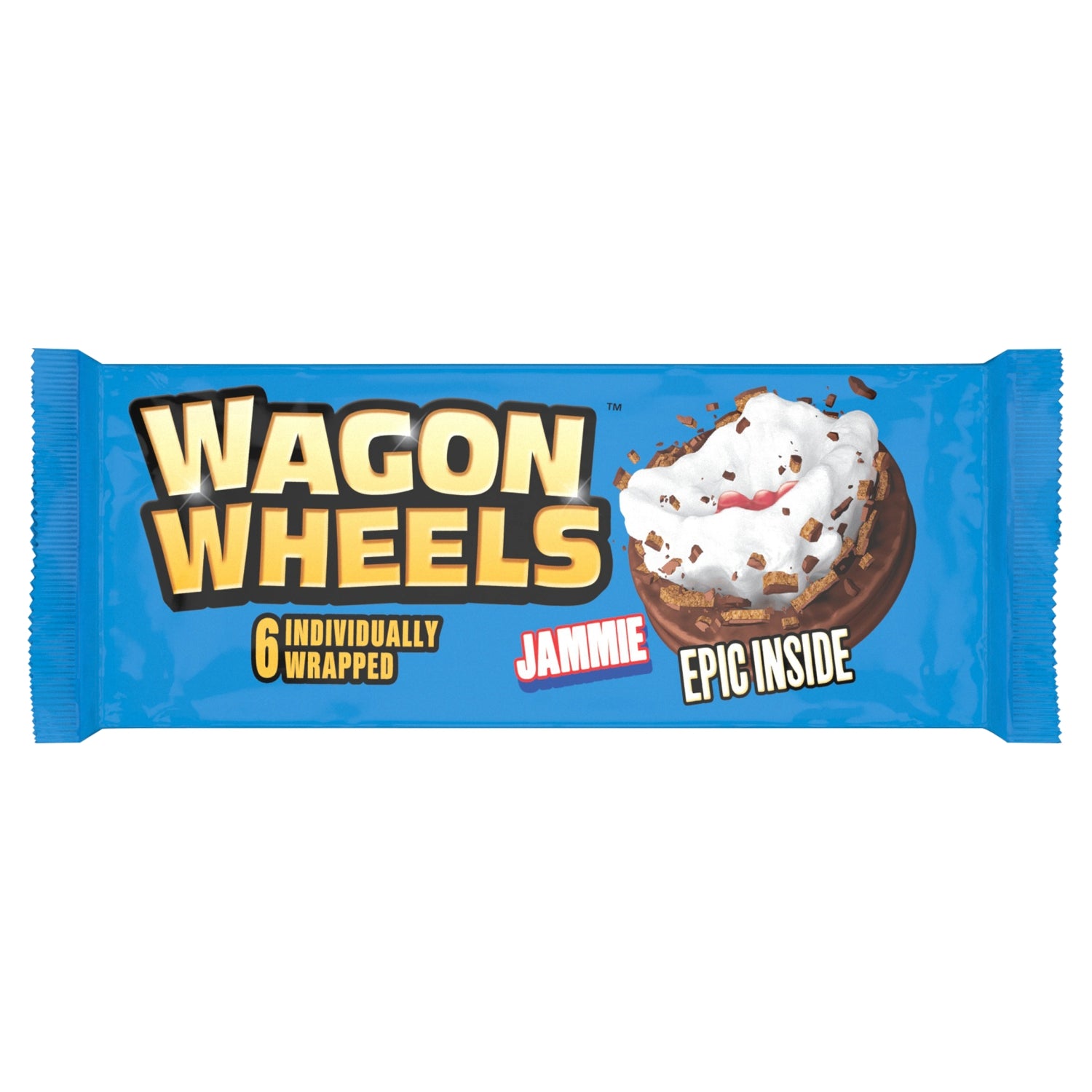 Burtons Wagon Wheels Jammie 6 pack Chocolate Biscuits Burtons