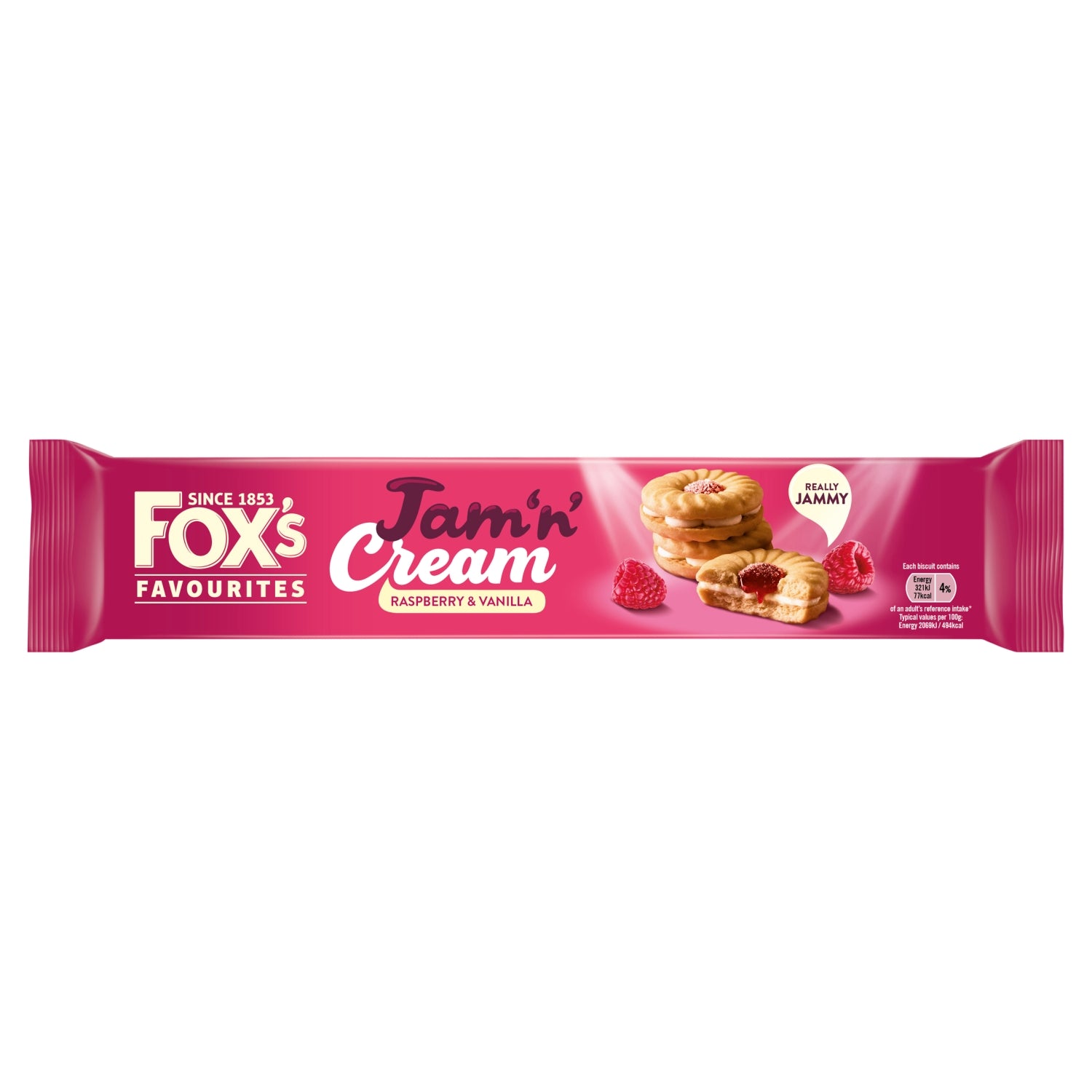 Foxs Jam Cream Rings 150g Cream Biscuits Foxs