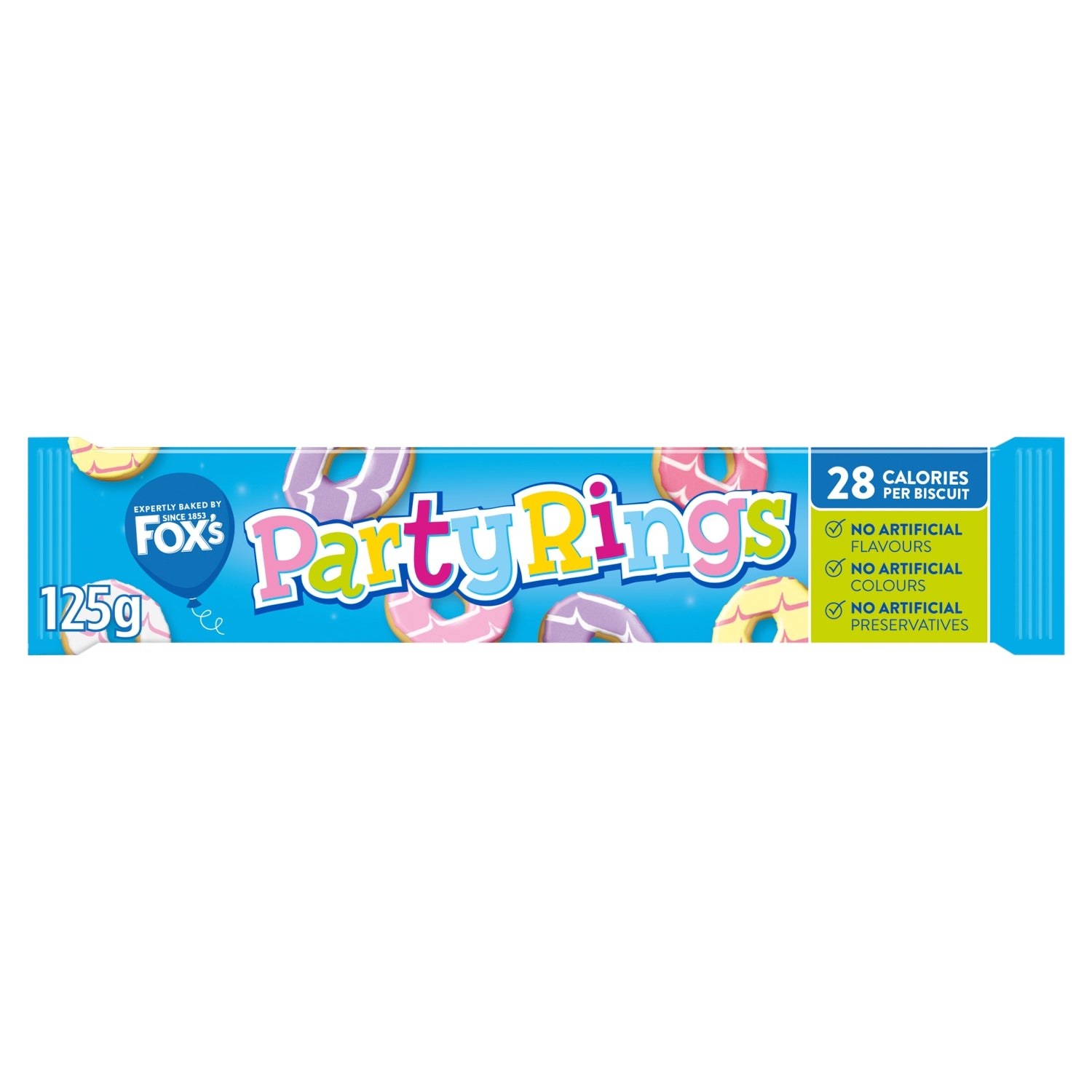 Foxs Party Rings 125g Kids Biscuits Foxs