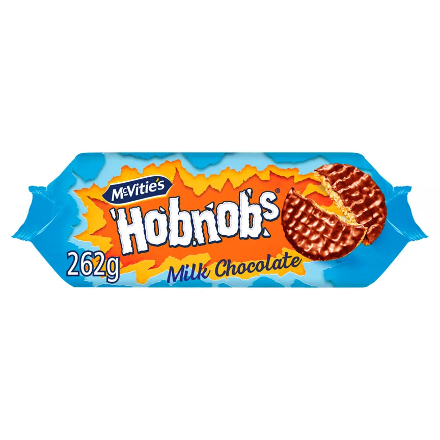 McVities Chocolate Hobnobs 262g Chocolate Biscuits Mcvities
