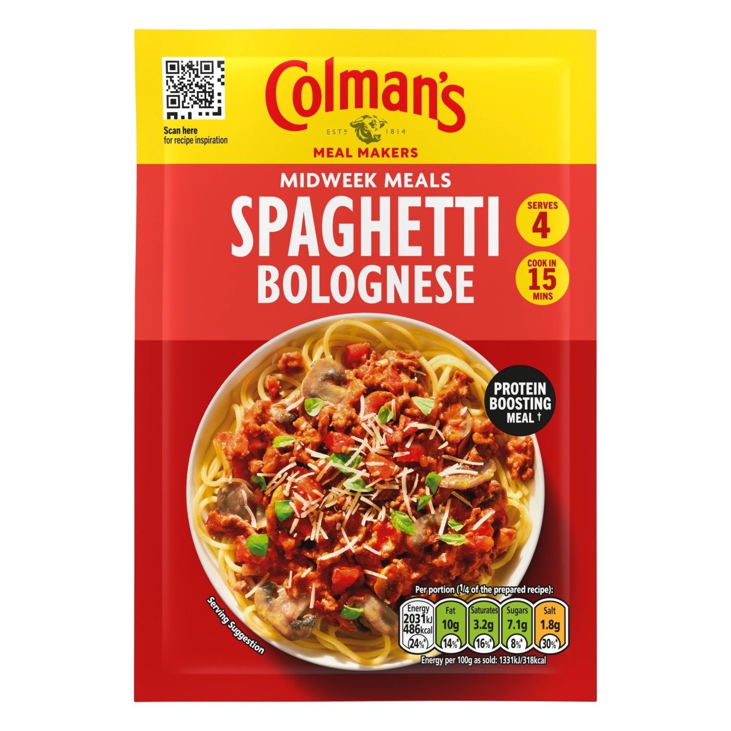 Colman`s Spaghetti Bolognese 44g Dry Gravy Granules Bisto