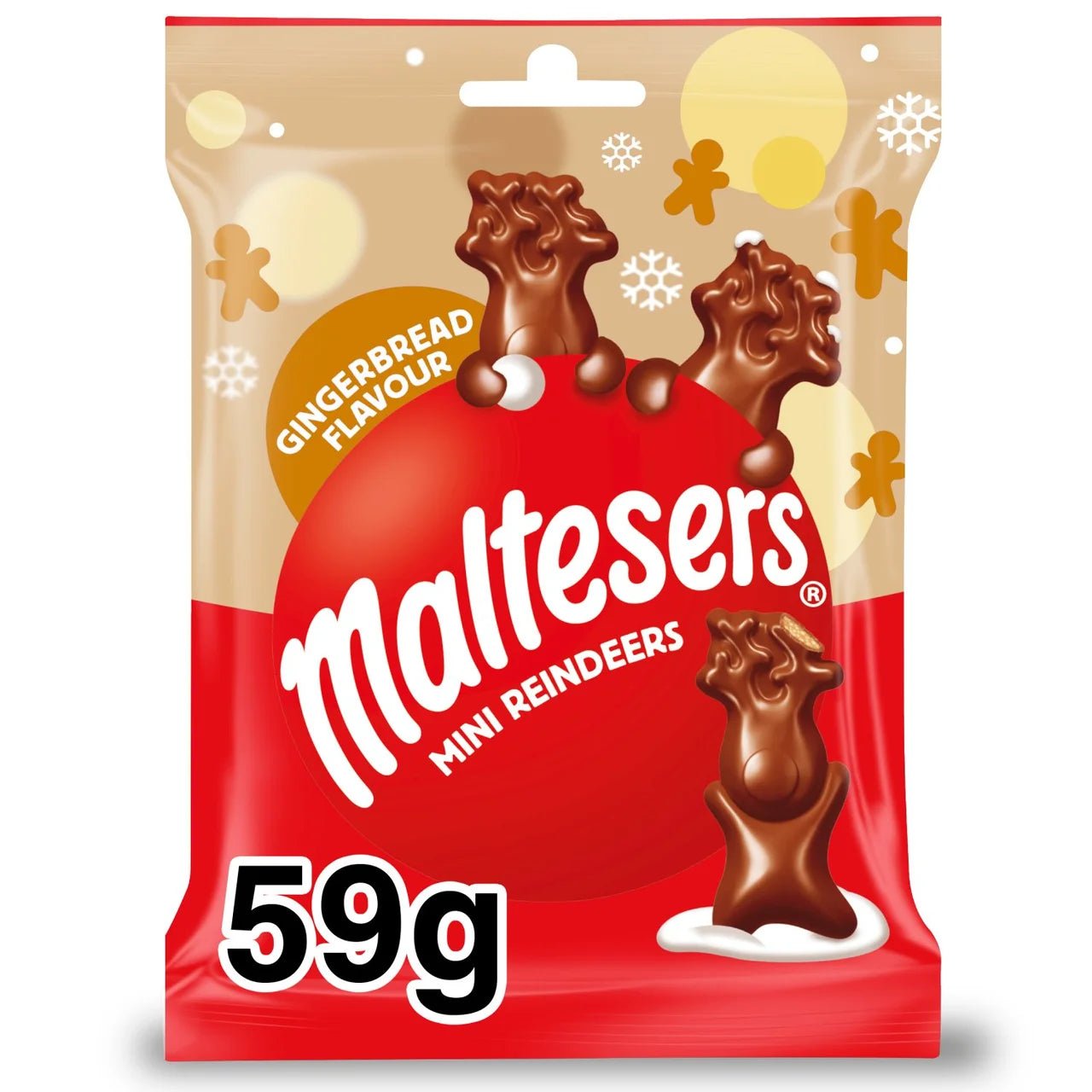 Maltesers Gingerbread Reindeer Bags 59g Chocolate Multipacks Cadbury