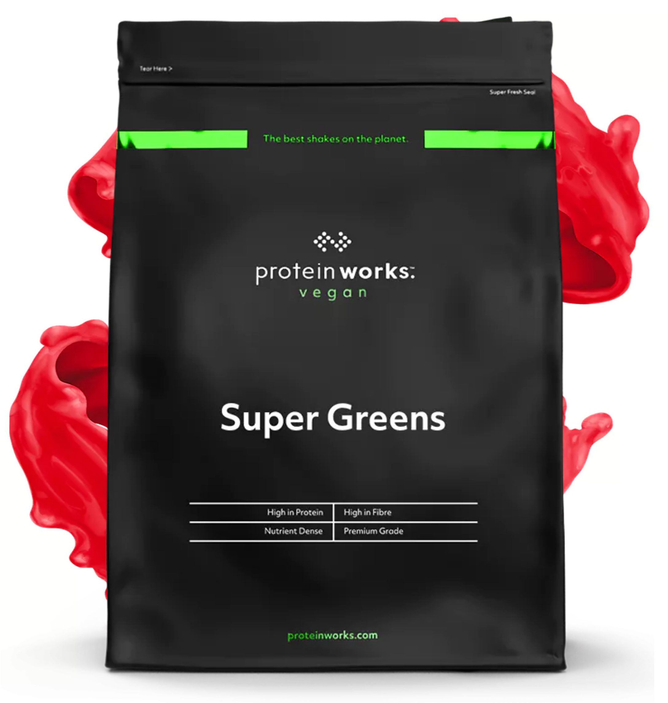 Super Greens Greens Powders Protein Works Pomegranate & Cranberry 250g  (20 Shakes) 