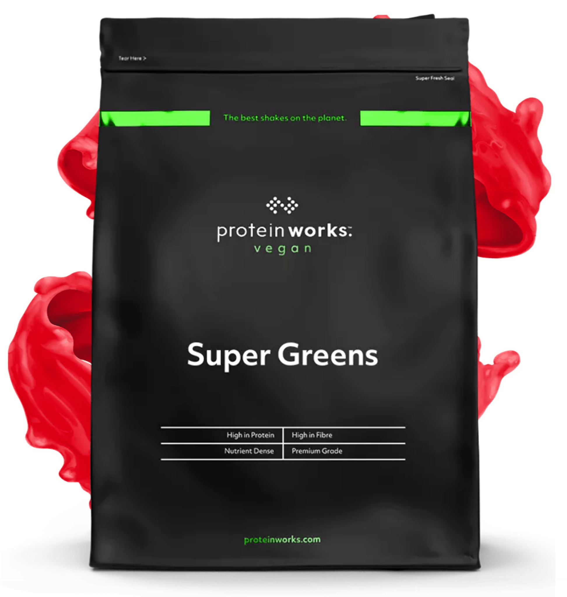 Super Greens Greens Powders Protein Works Pomegranate & Cranberry 250g (20 Shakes)