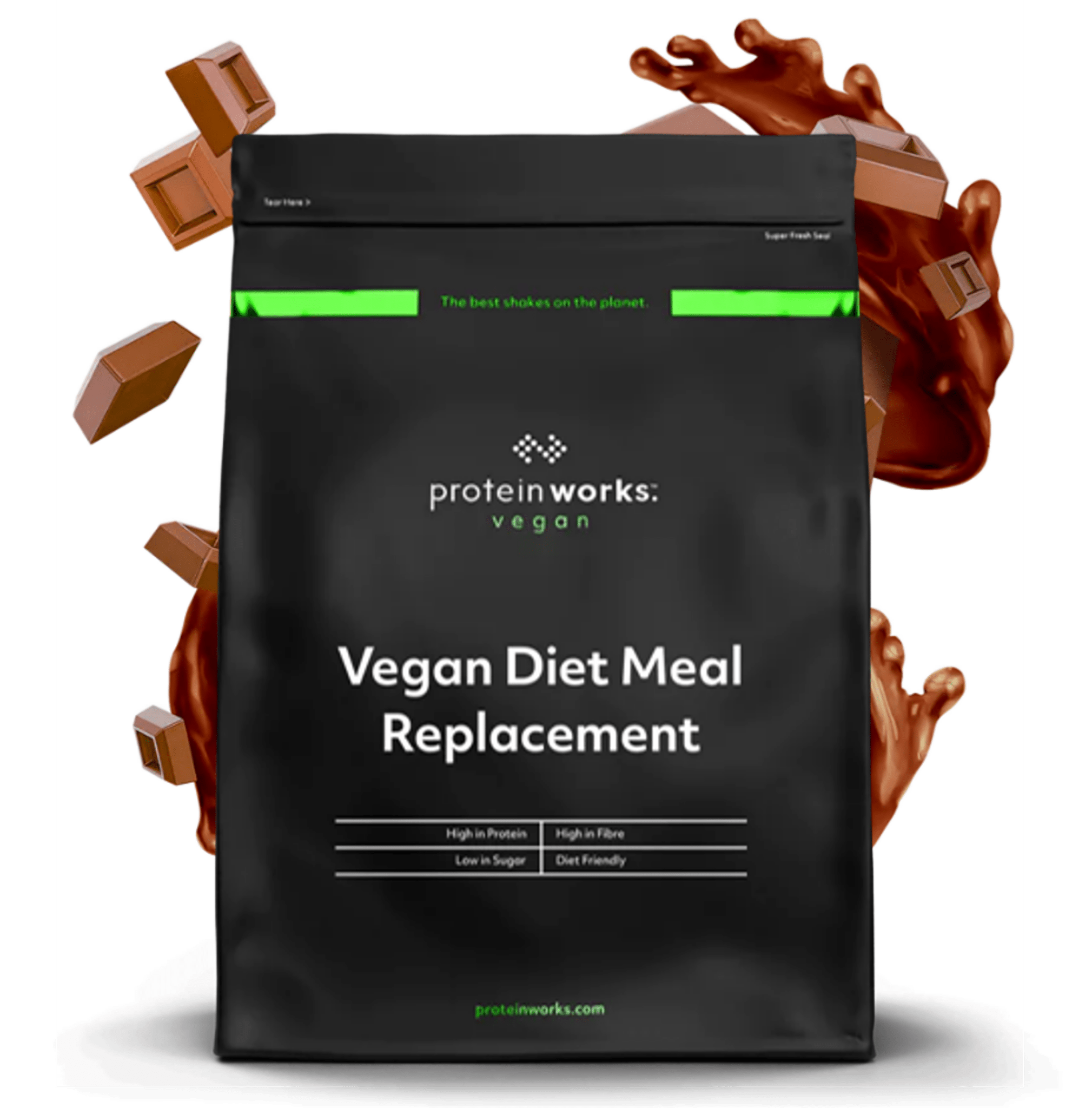 Vegan Protein Extreme Vegan Protein Shake Protein Works Chocolate Silk 500g (14 Shakes)